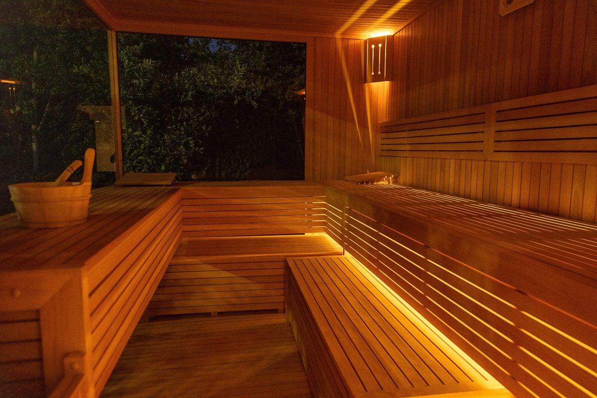 Sauna privé de Villa Yemna pour une retraite bien-être près de Marrakech
